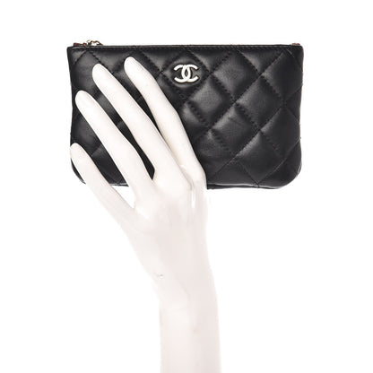 Chanel Lambskin Quilted Small Cosmetic Case Black 2 of 8