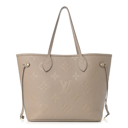 Louis Vuitton Empreinte Monogram Giant Neverfull MM Tourterelle 1 of 8