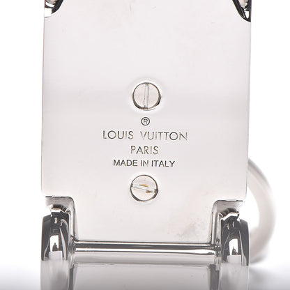 Louis Vuitton Travel Stamp Truck Bag Charm Key Holder Silver 6 of 7