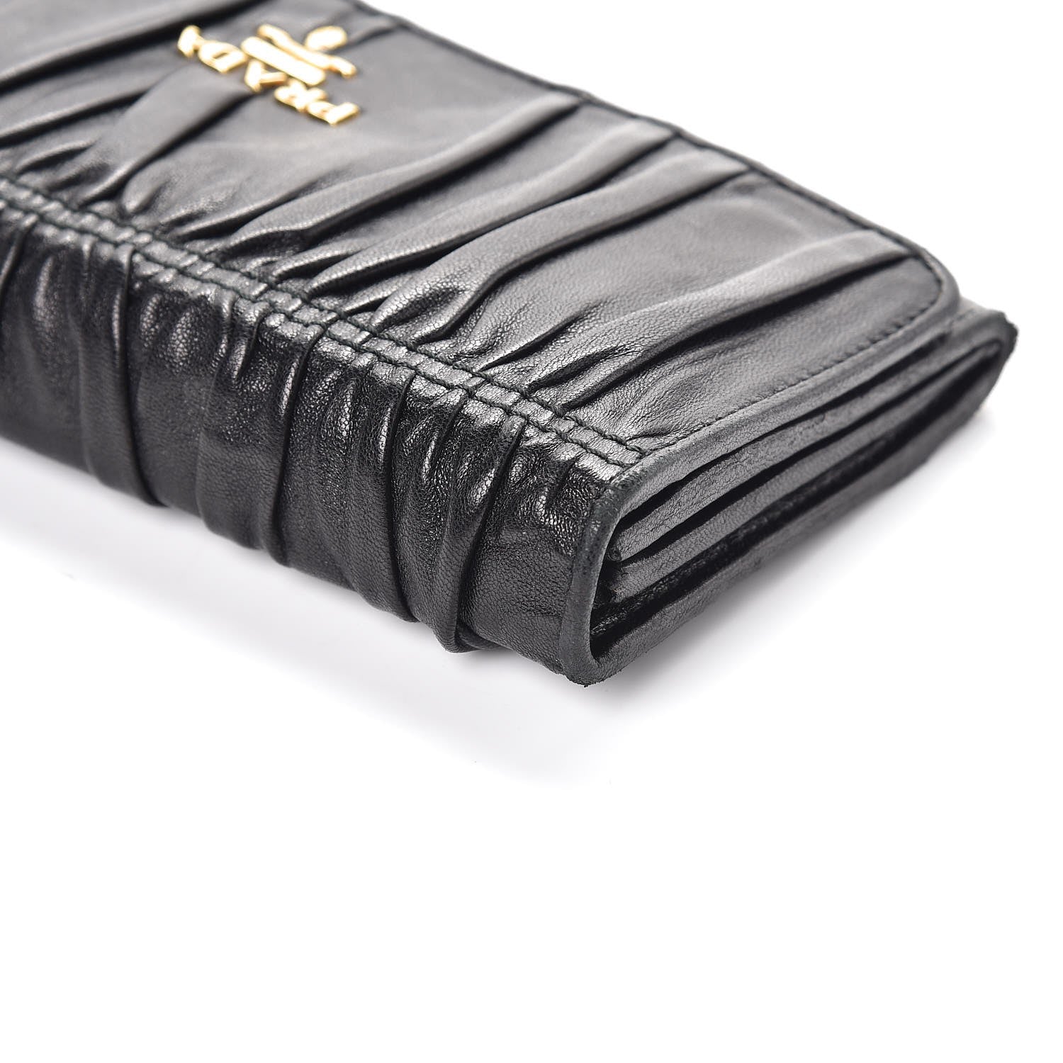 Prada Nappa Gaufre Continental Wallet Nero Black 5 of 7
