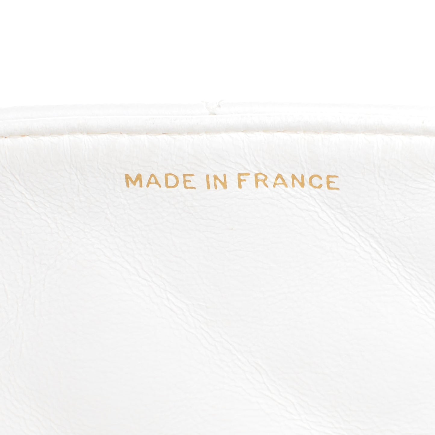 Lambskin Small Single Flap White
