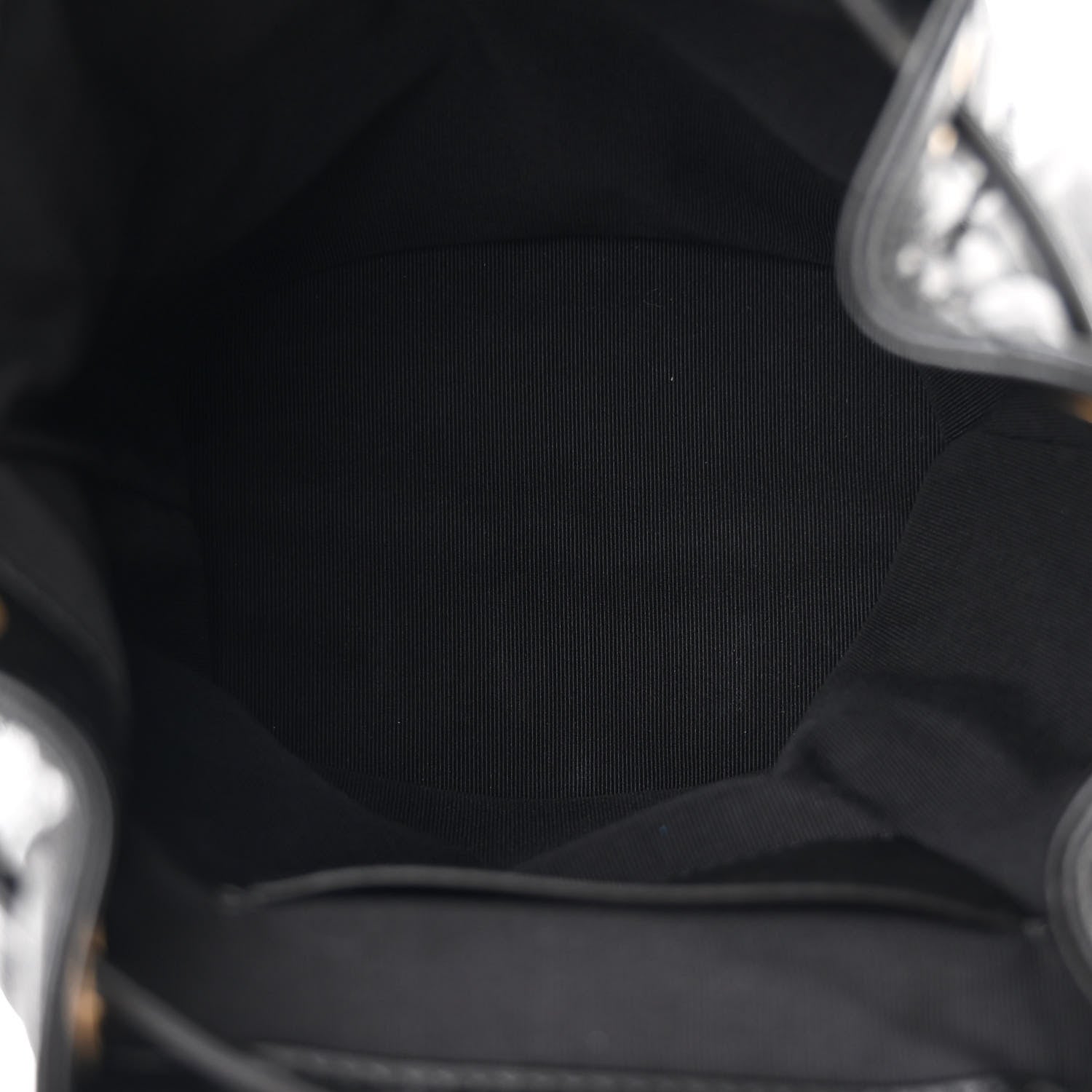 Chanel Lambskin Quilted Logo Mini Backpack Black 5 of 10