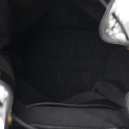 Chanel Lambskin Quilted Logo Mini Backpack Black 5 of 10
