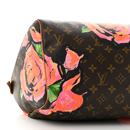 Louis Vuitton Monogram Roses Speedy 30 9 of 13