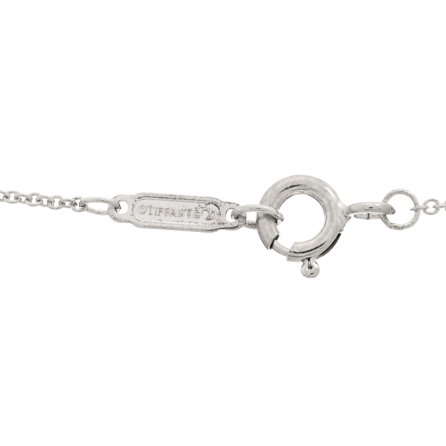 Tiffany Sterling Silver Letters Lariat Necklace 3 of 3