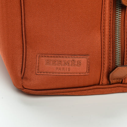 Hermes Buffle Toile Sac A Chien TouTou Brique Potiron 7 of 10