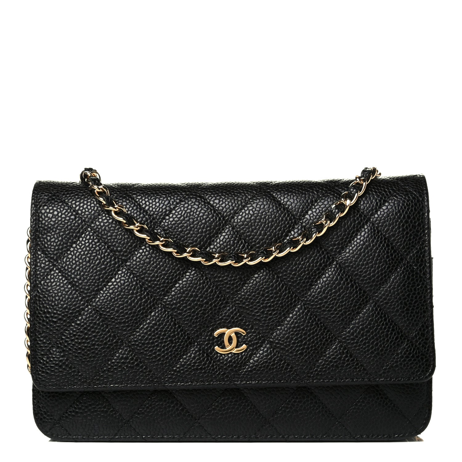 Chanel Caviar Quilted Wallet On Chain WOC Black 1 of 7