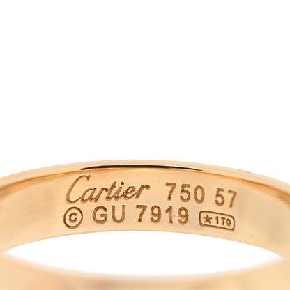 Cartier 18K Yellow Gold 3.5mm LOVE Wedding Band Ring 57 8 4 of 4