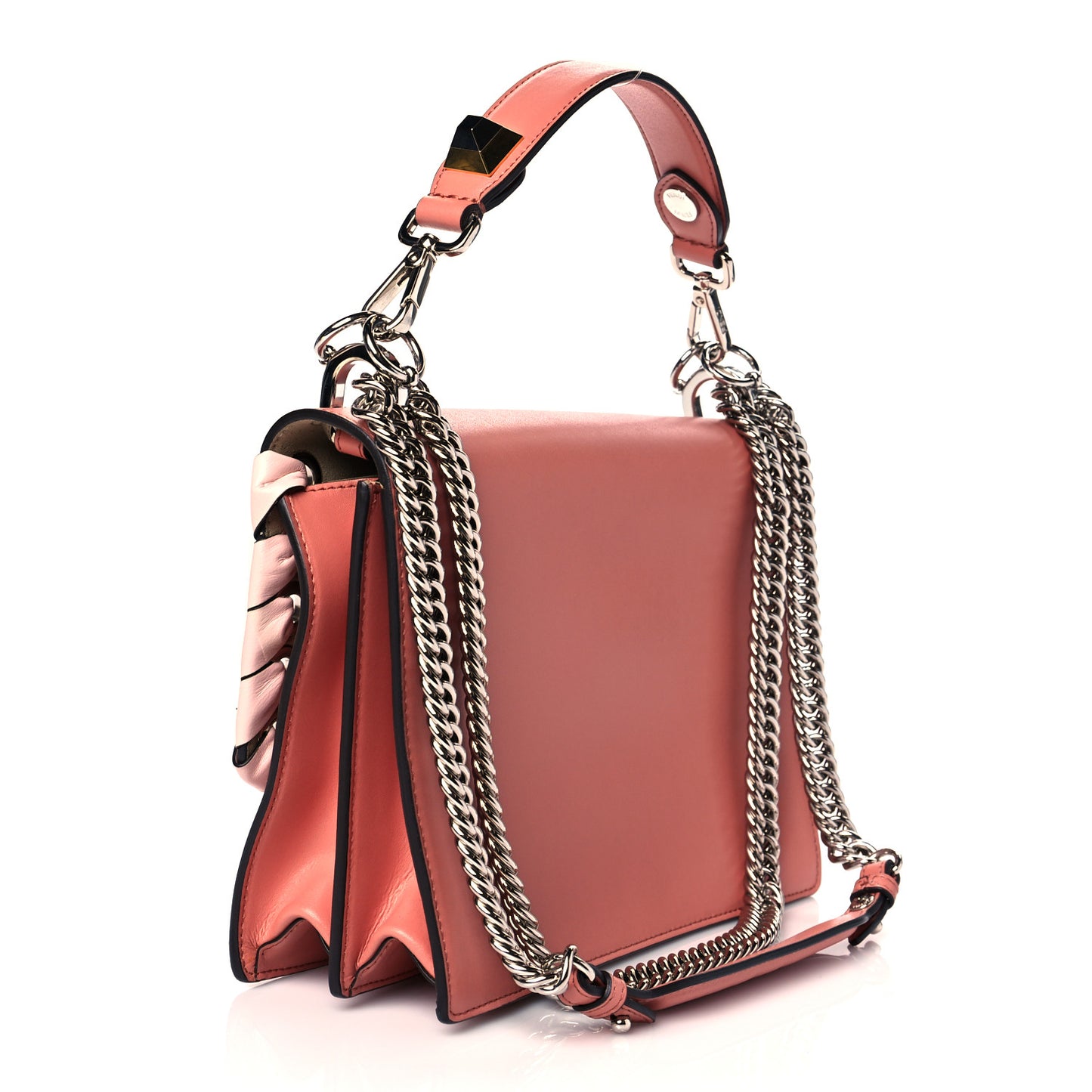 Vitello Liberty Shiny Nappa Lace Up Bow Kan I Shoulder Bag Macaron Confetto