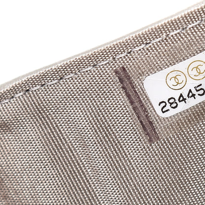 Chanel Iridescent Caviar Quilted Small Boy Flap Wallet Grey 7 of 8