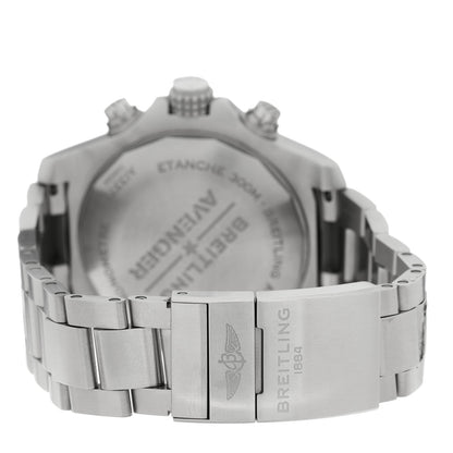 Breitling Stainless Steel 48mm Super Avenger Chronograph Automatic Watch Black A13375 3 of 5