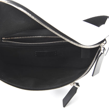 Valentino Garavani Calfskin VLTN Belt Bag White Black 5 of 9