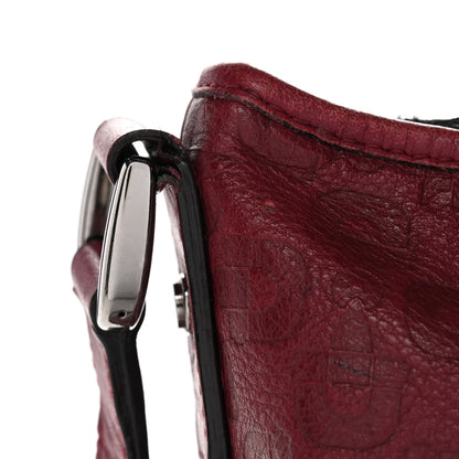 Gucci Calfskin Horsebit Embossed Abbey Messenger Red 15 of 16