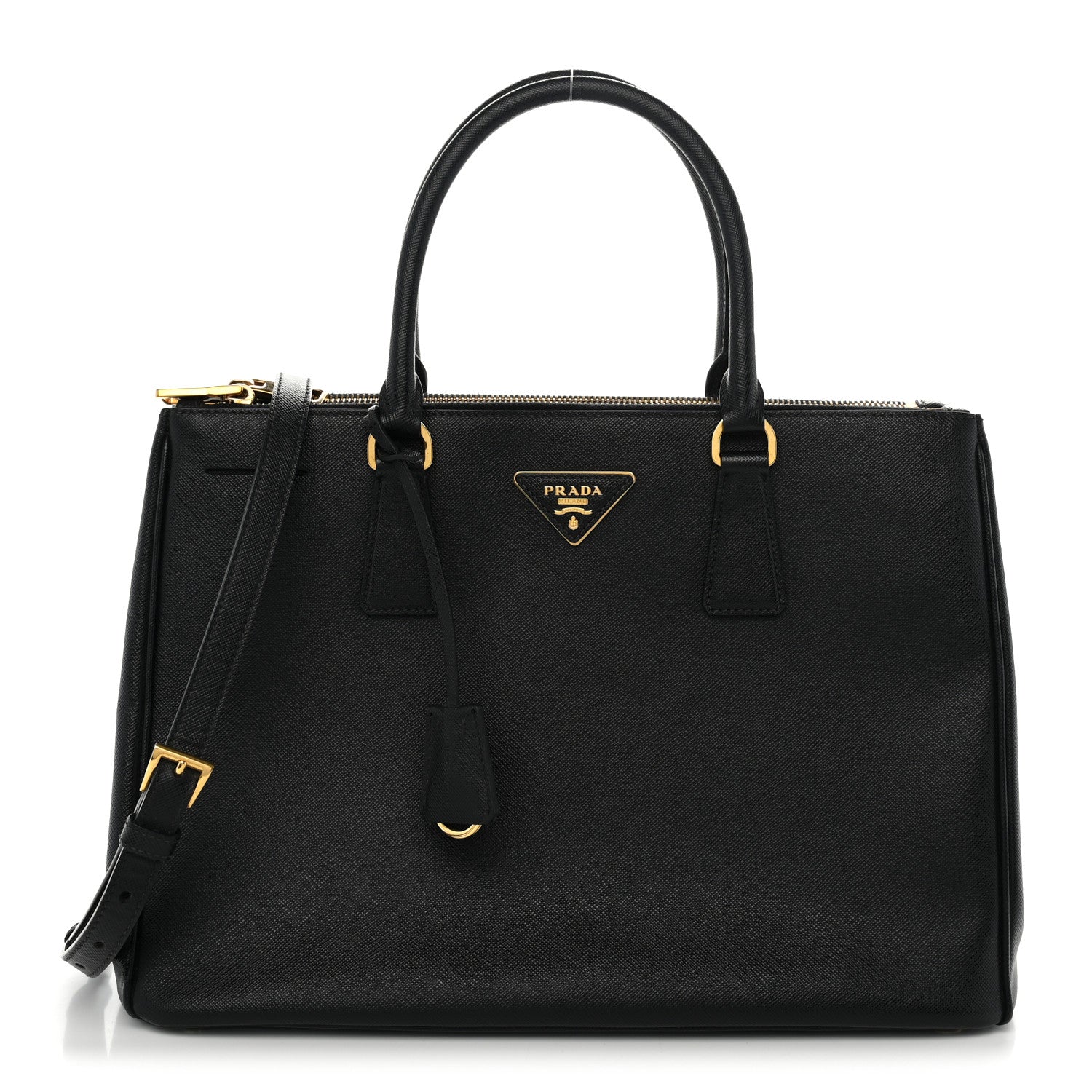 Prada Saffiano Lux Medium Galleria Double Zip Tote Black 1 of 11