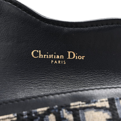 Christian Dior Oblique Saddle Card Holder Blue 6 of 8