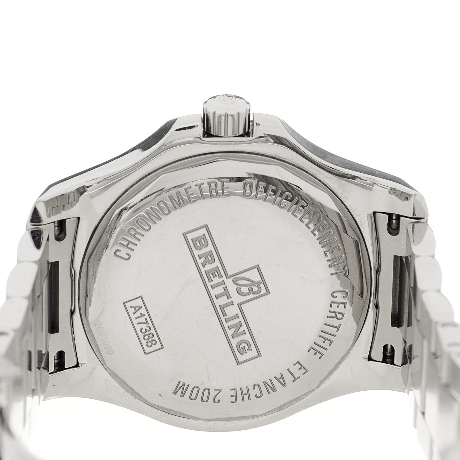 Breitling Stainless Steel 44mm Colt Chronometer Automatic Watch Blue A17388 4 of 5