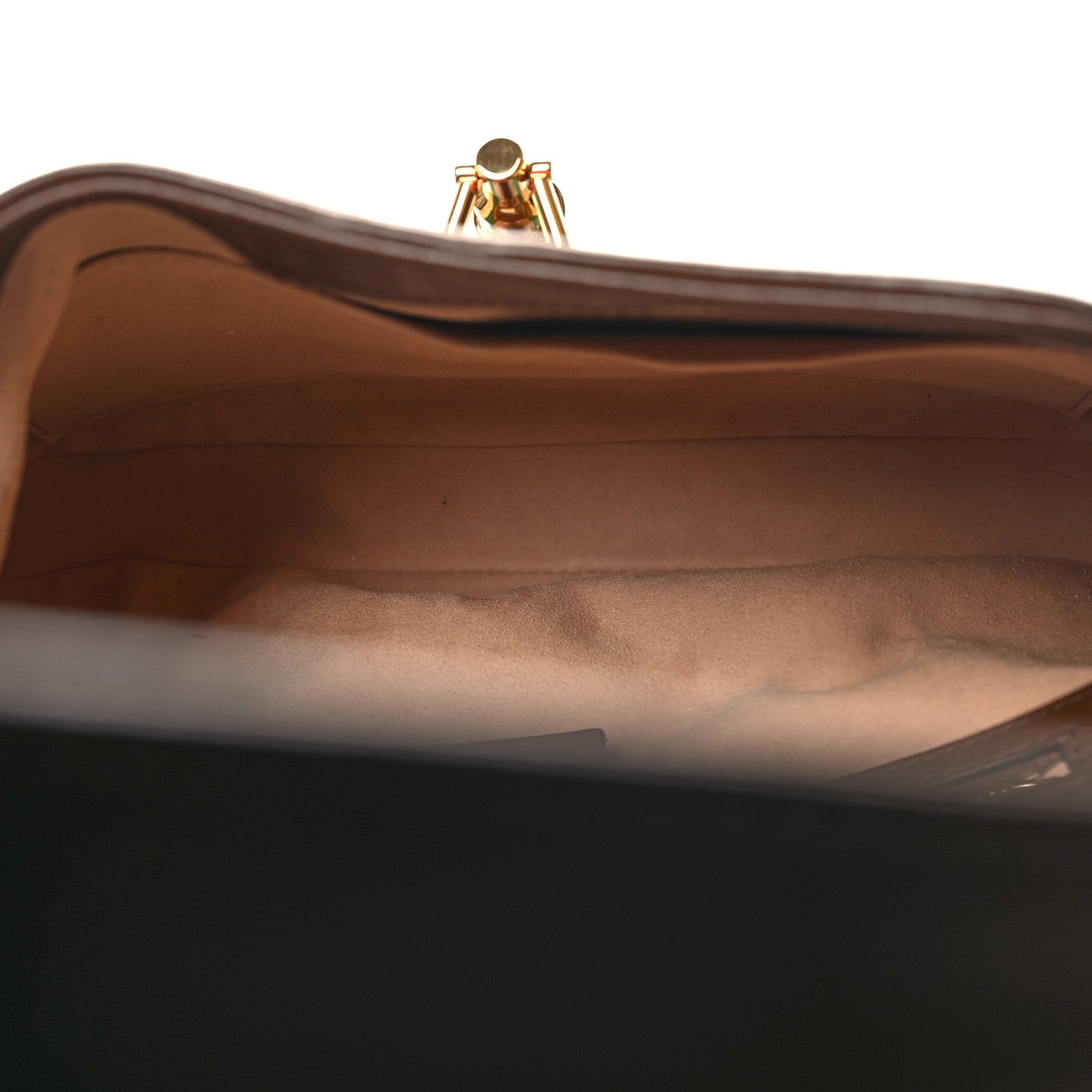 Gucci GG Supreme Monogram Azalea Calfskin Web Small Jackie 1961 Hobo Beige Ebony Brown Sugar 5 of 10