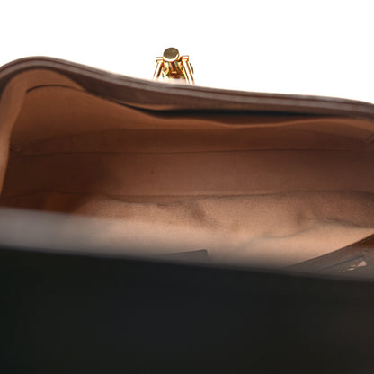 Gucci GG Supreme Monogram Azalea Calfskin Web Small Jackie 1961 Hobo Beige Ebony Brown Sugar 5 of 10