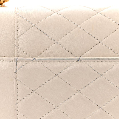 Saint Laurent Lambskin Quilted Mini Gaby Satchel Blanc Vintage 12 of 12