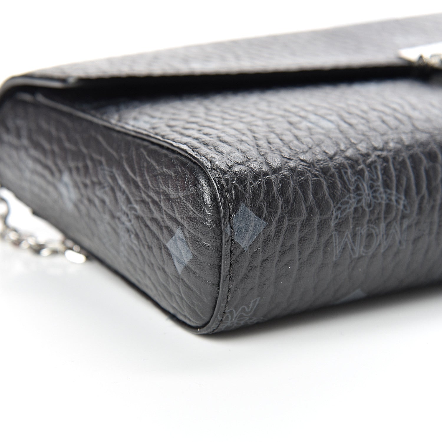 MCM Visetos Millie Wallet On Chain Black 8 of 9