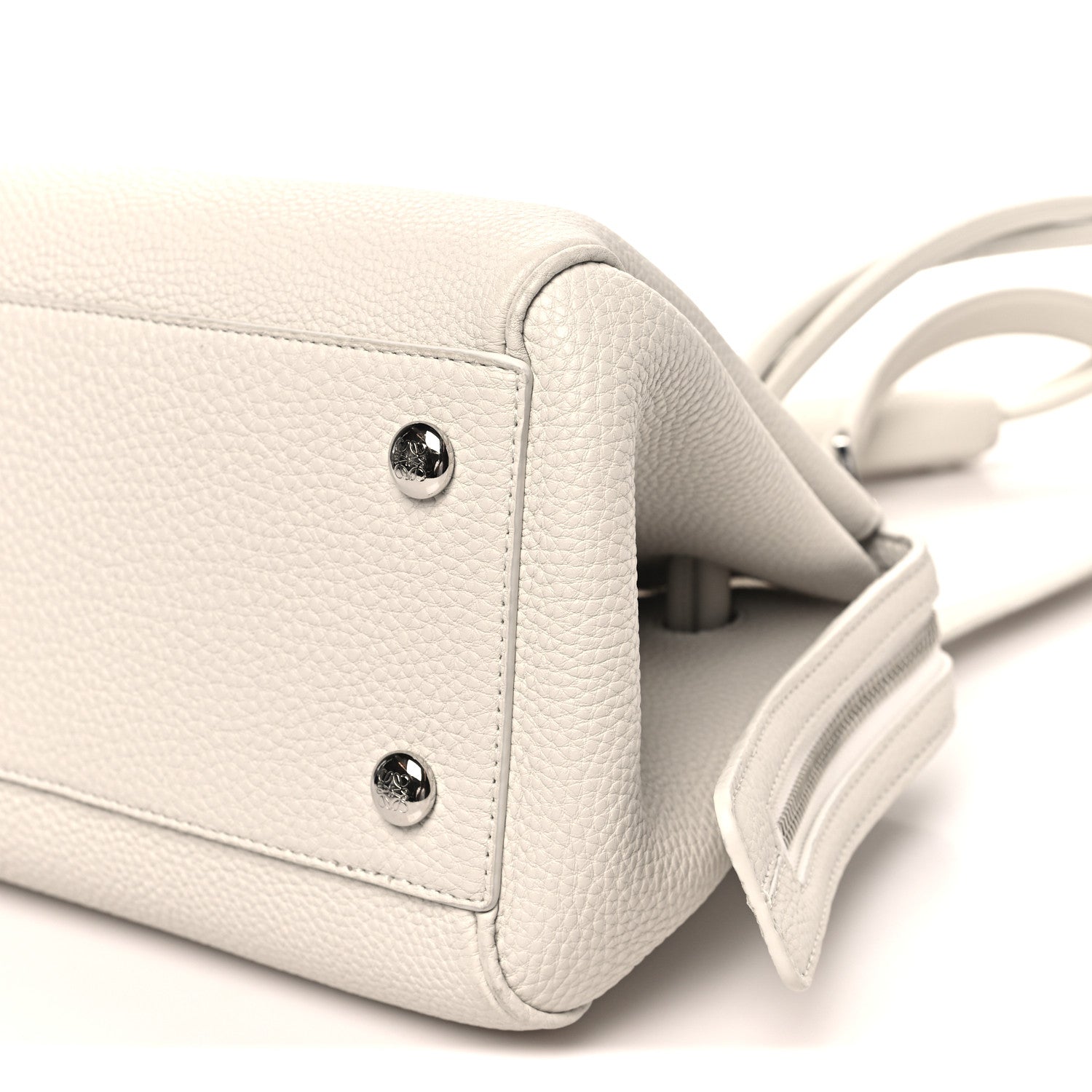 Loewe Supple Grained Calfskin Small Madrid Bag Soft White 9 of 10