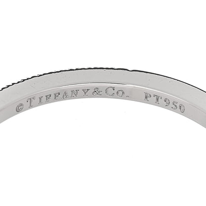 Tiffany Platinum Diamond .12ctw 1.3mm Novo Half Eternity Band Ring 53 6.5 4 of 4