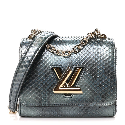 Louis Vuitton Snakeskin Twist Shoulder Bag PM Blue Multicolor 1 of 11