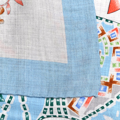 Hermes Cashmere Silk En Attendant Ulysse Shawl 140 7 of 7