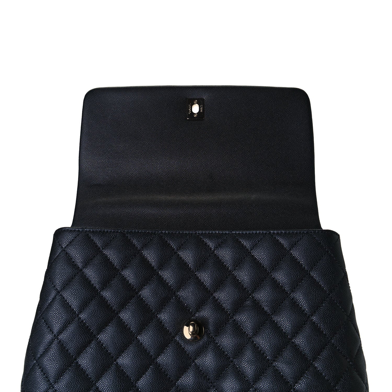 Chanel Caviar Quilted Small Coco Handle Flap Black 14 of 15