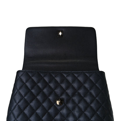 Chanel Caviar Quilted Small Coco Handle Flap Black 14 of 15
