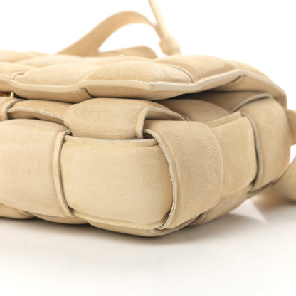 Bottega Veneta Suede Calfskin Maxi Intrecciato Padded Cassette Crossbody Bag Sand 10 of 12