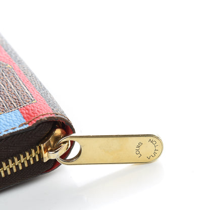 Louis Vuitton Damier Ebene 2016 Christmas Animation Zippy Wallet Rouge 8 of 9