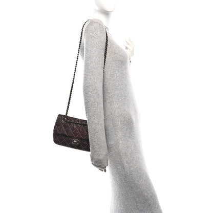 Chanel Washed Lambskin Studded Metal Beauty Flap Burgundy 2 of 11
