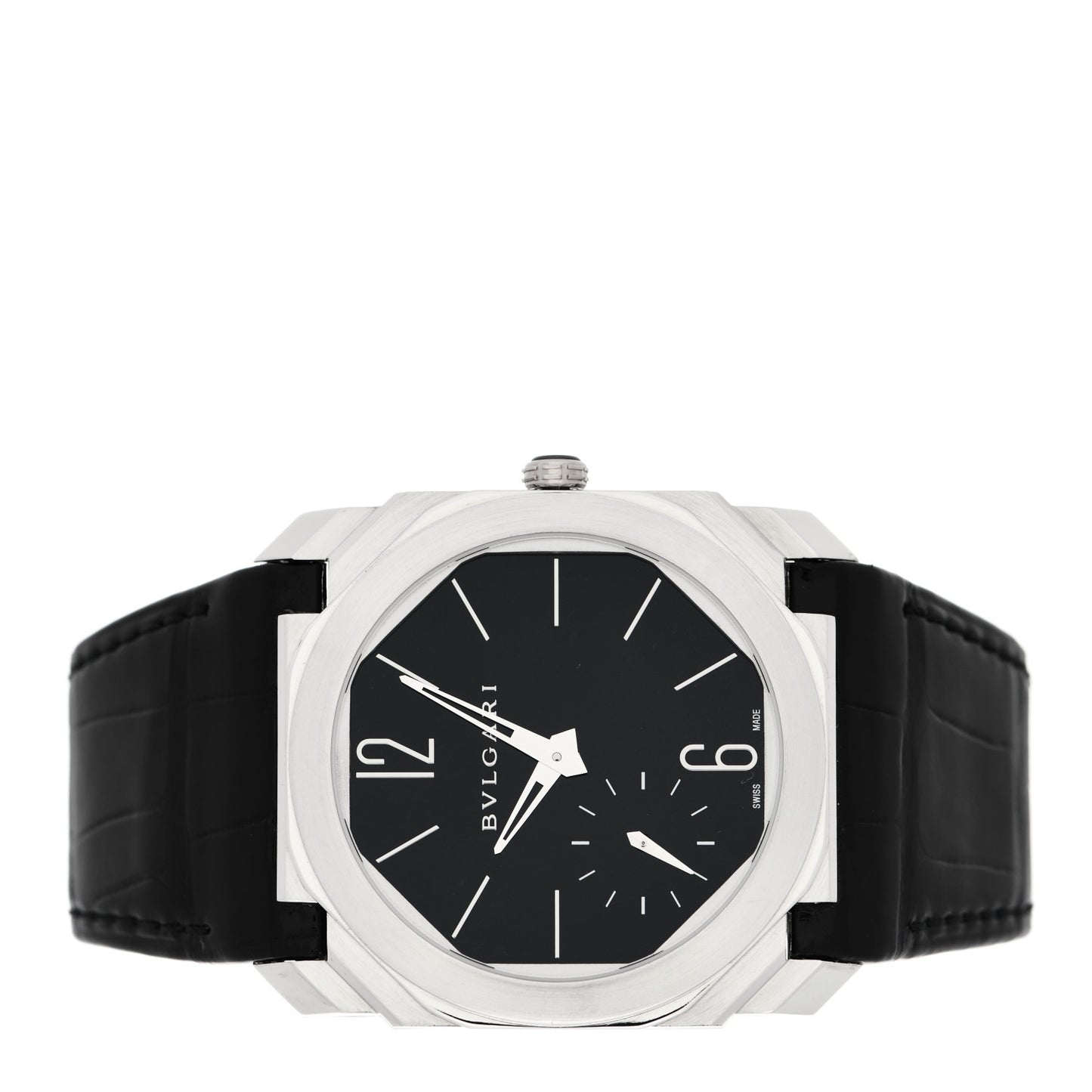 Platinum Alligator 42mm Octo Finissimo Extra Thin Automatic Watch