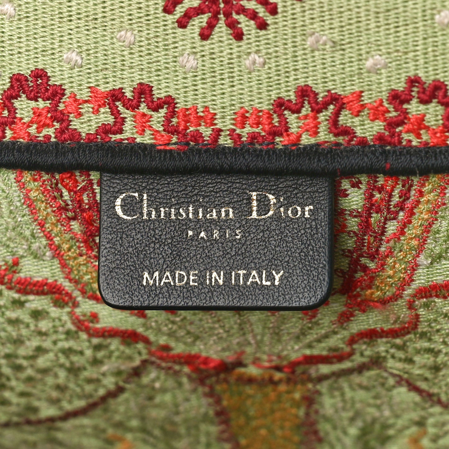 DIOR Canvas Embroidered Large In Lights Book Tote Multicolor