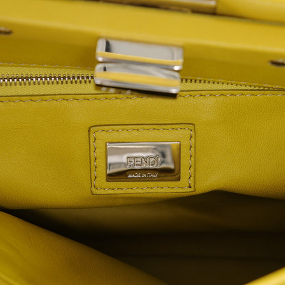 Fendi Nappa Mini Peekaboo Iconic Satchel Lime 6 of 16