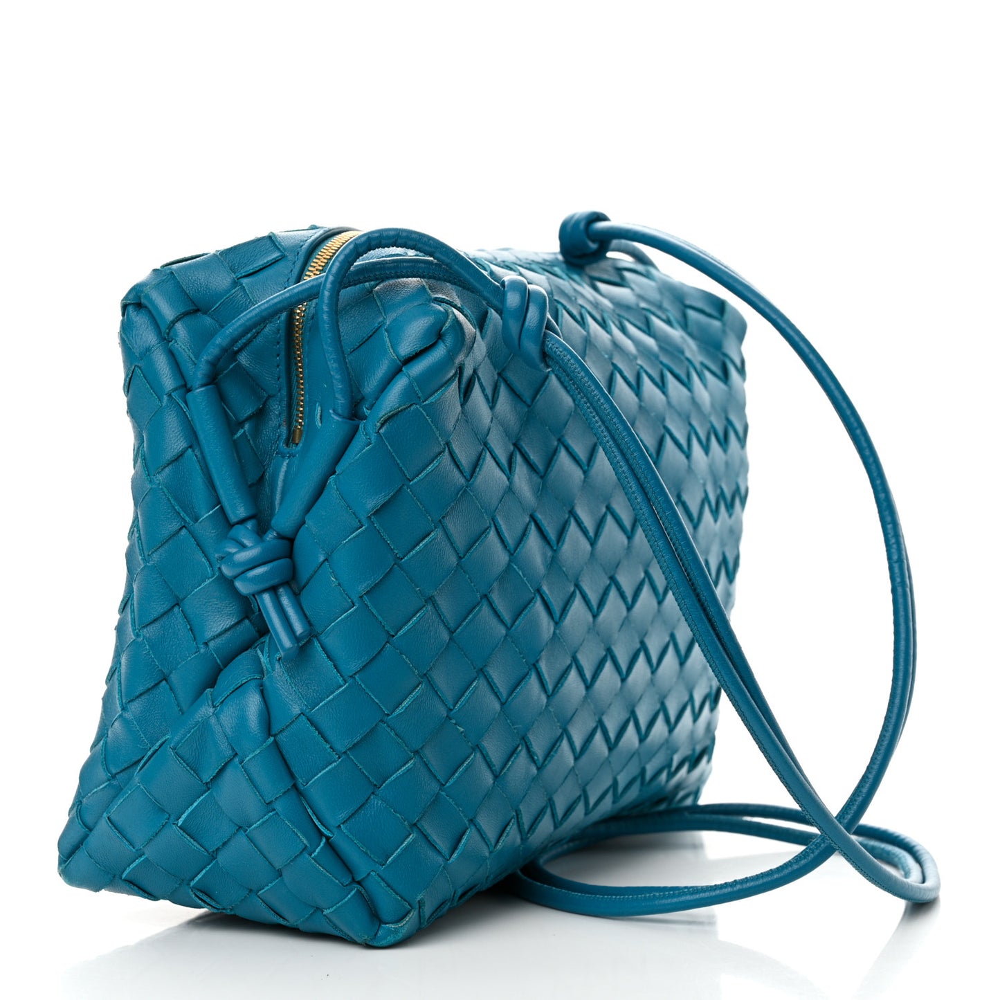 Nappa Intrecciato Medium Loop Camera Bag Pool