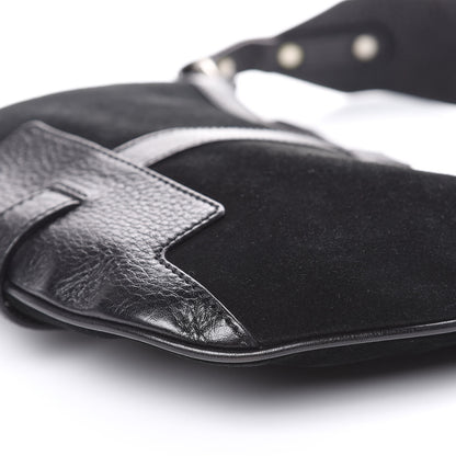 Burberry Calfskin Suede Hobo Black 9 of 9