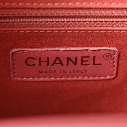 Chanel Caviar Quilted Small Business Affinity Shopping Bag Pink 5 of 10