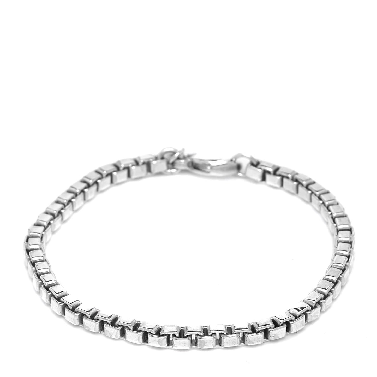 Sterling Silver 4mm Venetian Link Bracelet