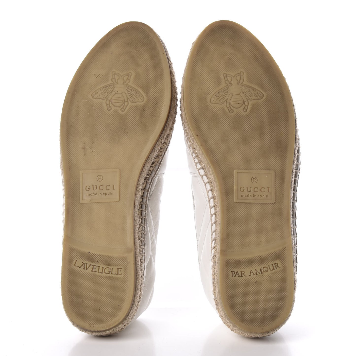 Nappa Matelasse GG Marmont Espadrilles 38 Great White