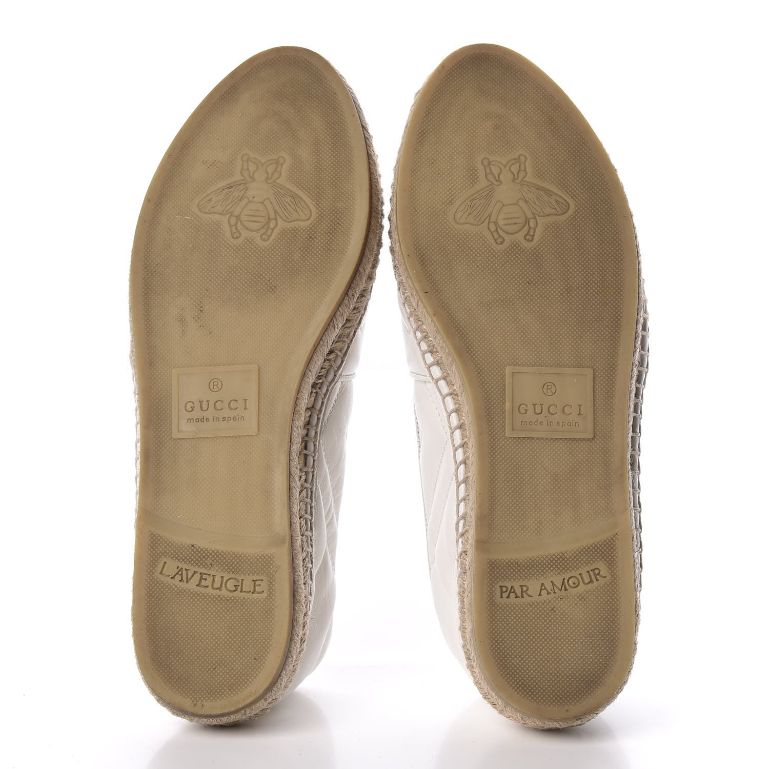 Gucci Nappa Matelasse GG Marmont Espadrilles 38 Great White 5 of 7