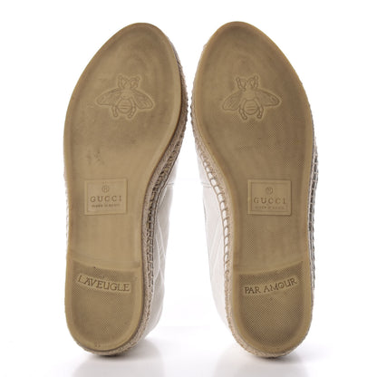 Gucci Nappa Matelasse GG Marmont Espadrilles 38 Great White 5 of 7