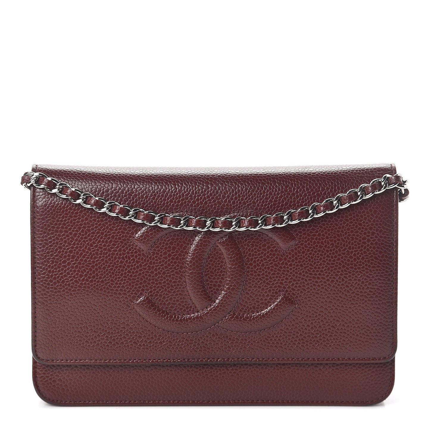 Caviar Timeless CC Wallet on Chain WOC Dark Red