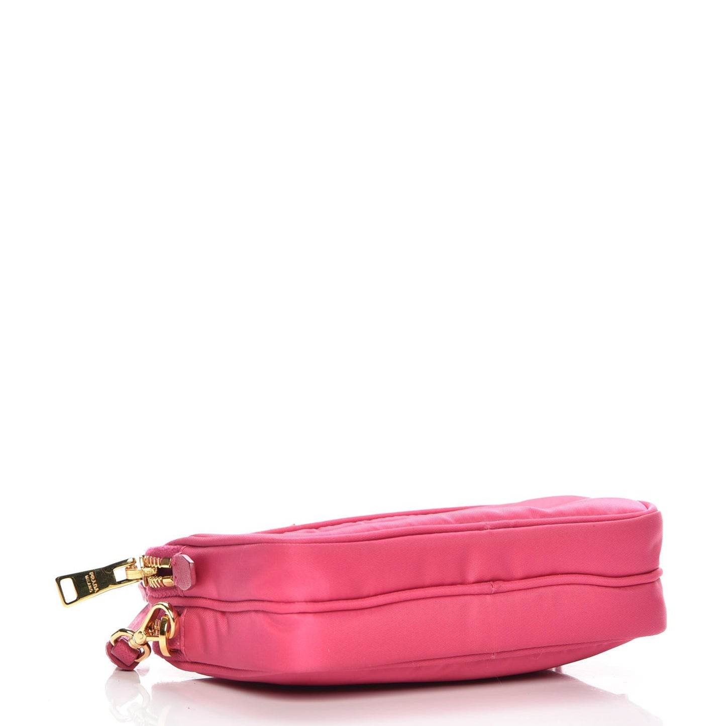 Tessuto Nylon Saffiano Mini Camera Crossbody Fuxia