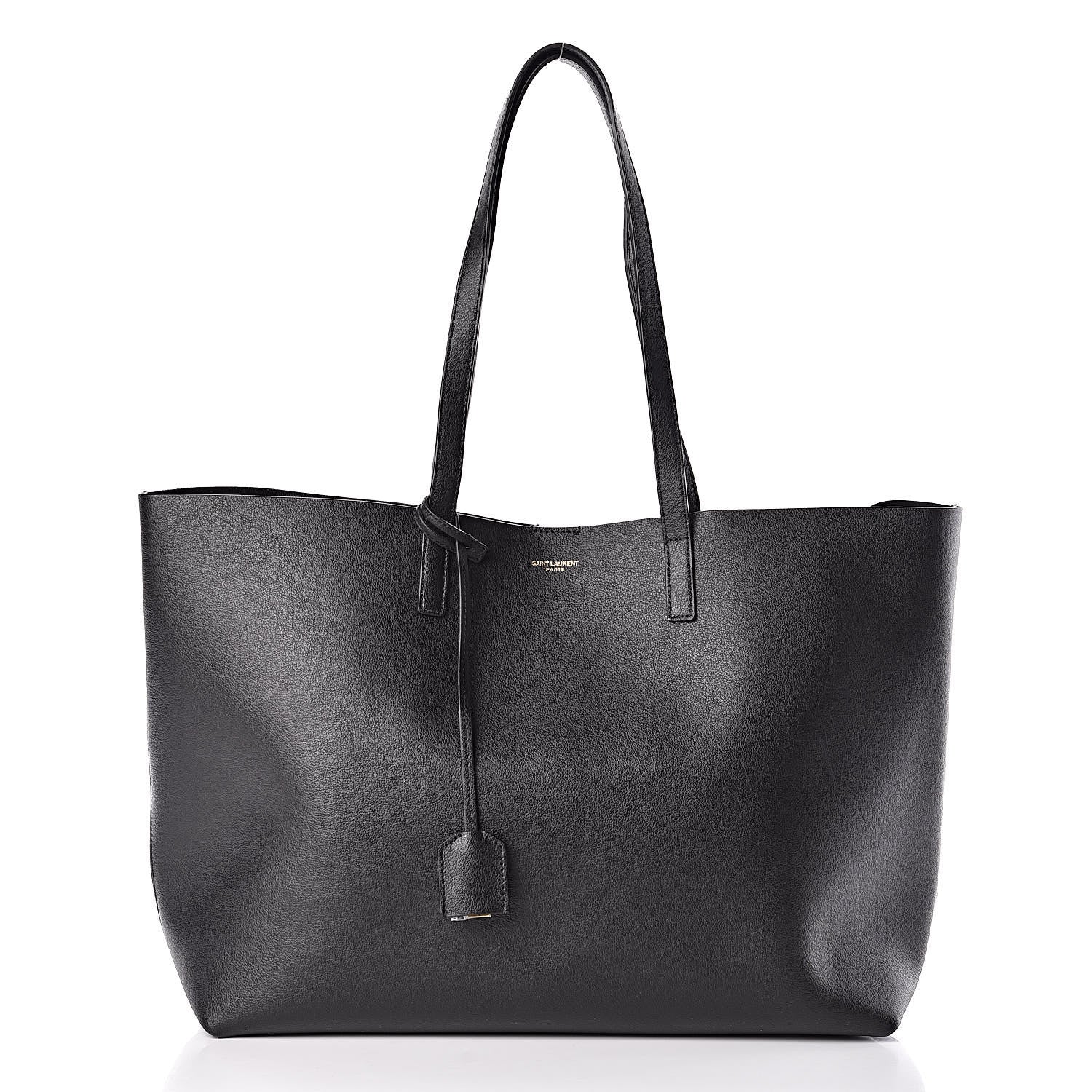 Saint Laurent Calfskin Large Shopping Tote Black 3 of 11
