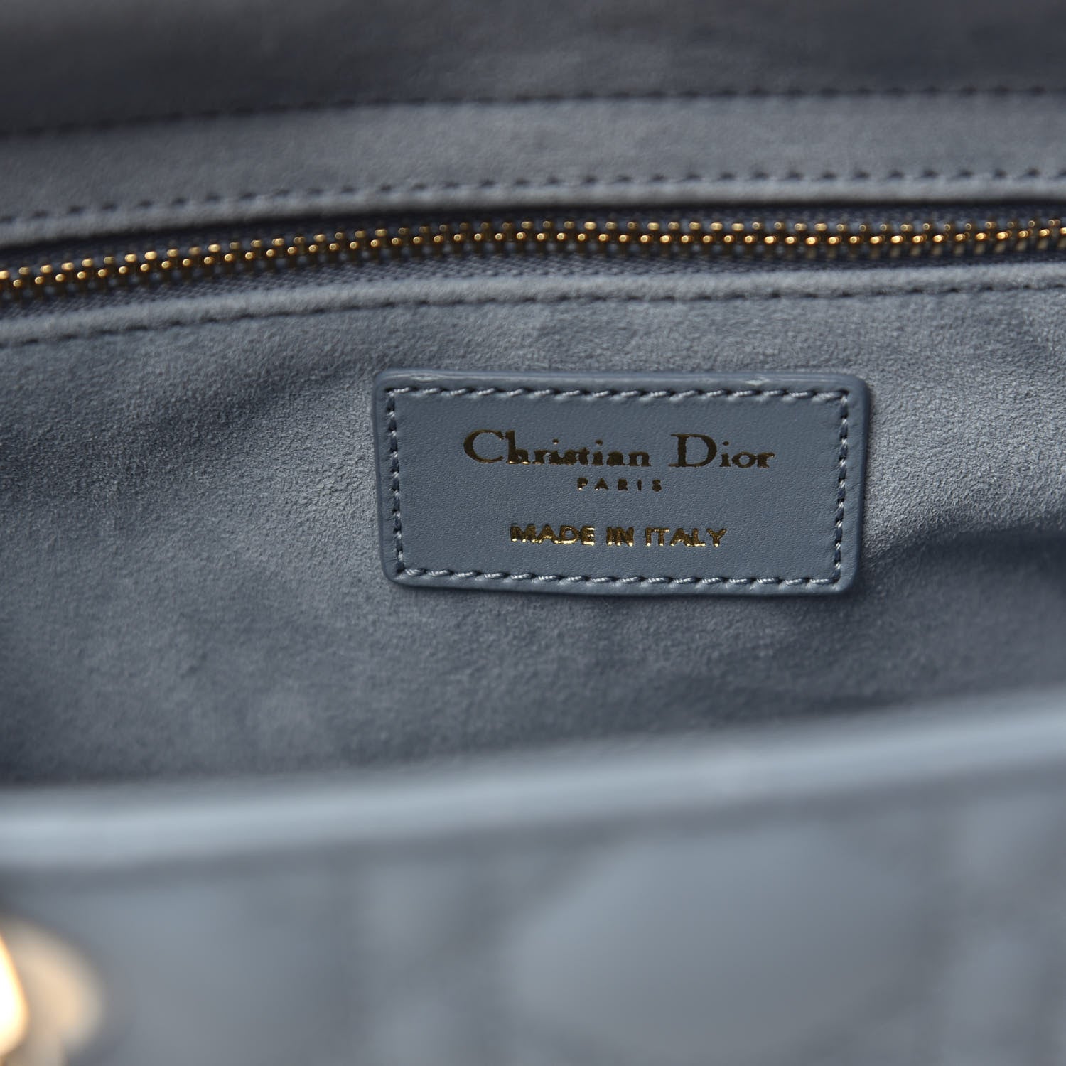 Christian Dior Lambskin Cannage Medium Lady Dior Cloud Blue 700821