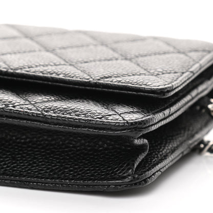 Chanel Caviar Quilted Wallet On Chain WOC Black 11 of 11