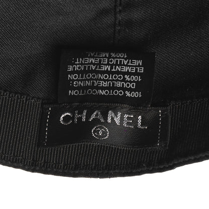 Chanel Cotton CC Cap Hat Black 8 of 8
