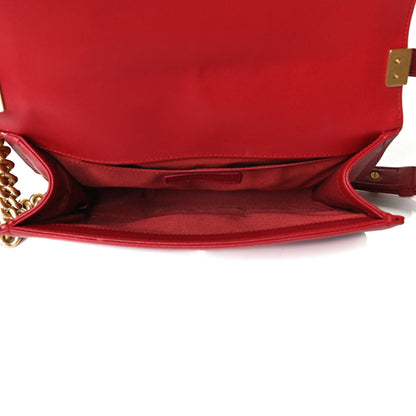Chanel Caviar Quilted Medium Boy Flap Red 4 of 11